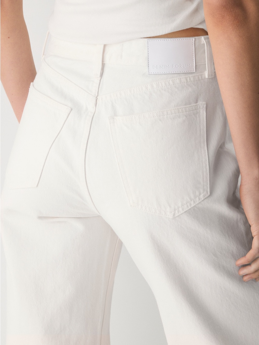 Denim Forum White Marlo Jeans